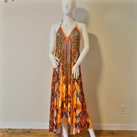 VENUS Island Prt Halter Hi-Lo Dress-S - Picture 2 of 9